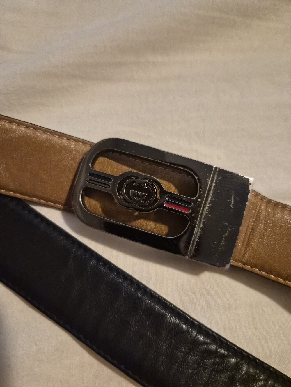 Authentic Vintage Gucci 1970s Reversible Belt